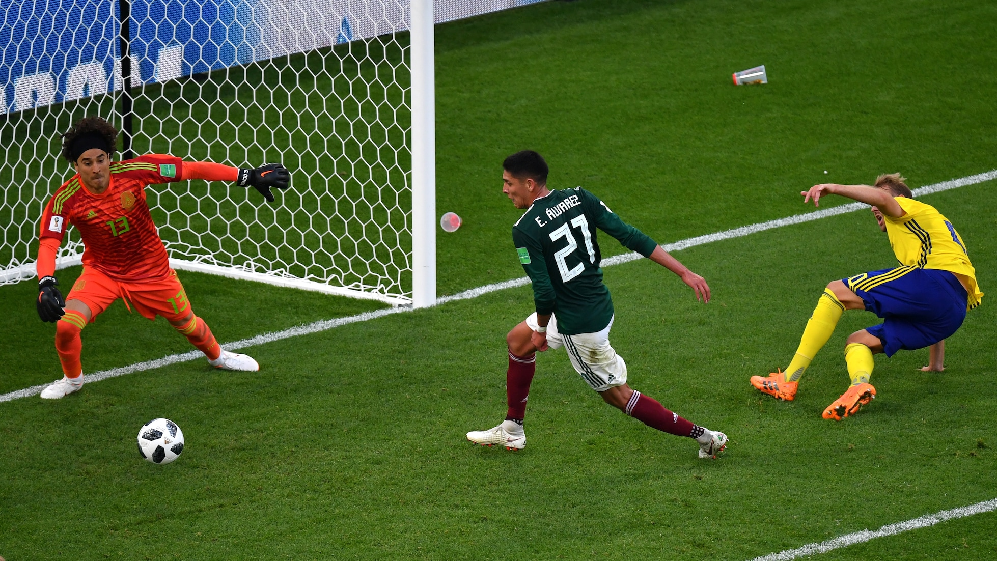 Edson Alvarez Own Goal 74' | Mexico v Sweden | 2018 FIFA World Cup Russia™