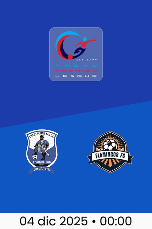 Cheshire Hall FC - Flamingo FC | Provo Premier League 2025-26