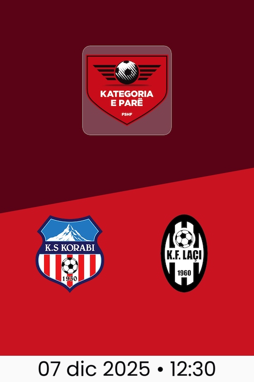Korabi Peshkopi - Laçi | Kategoria e Parë 2025/26