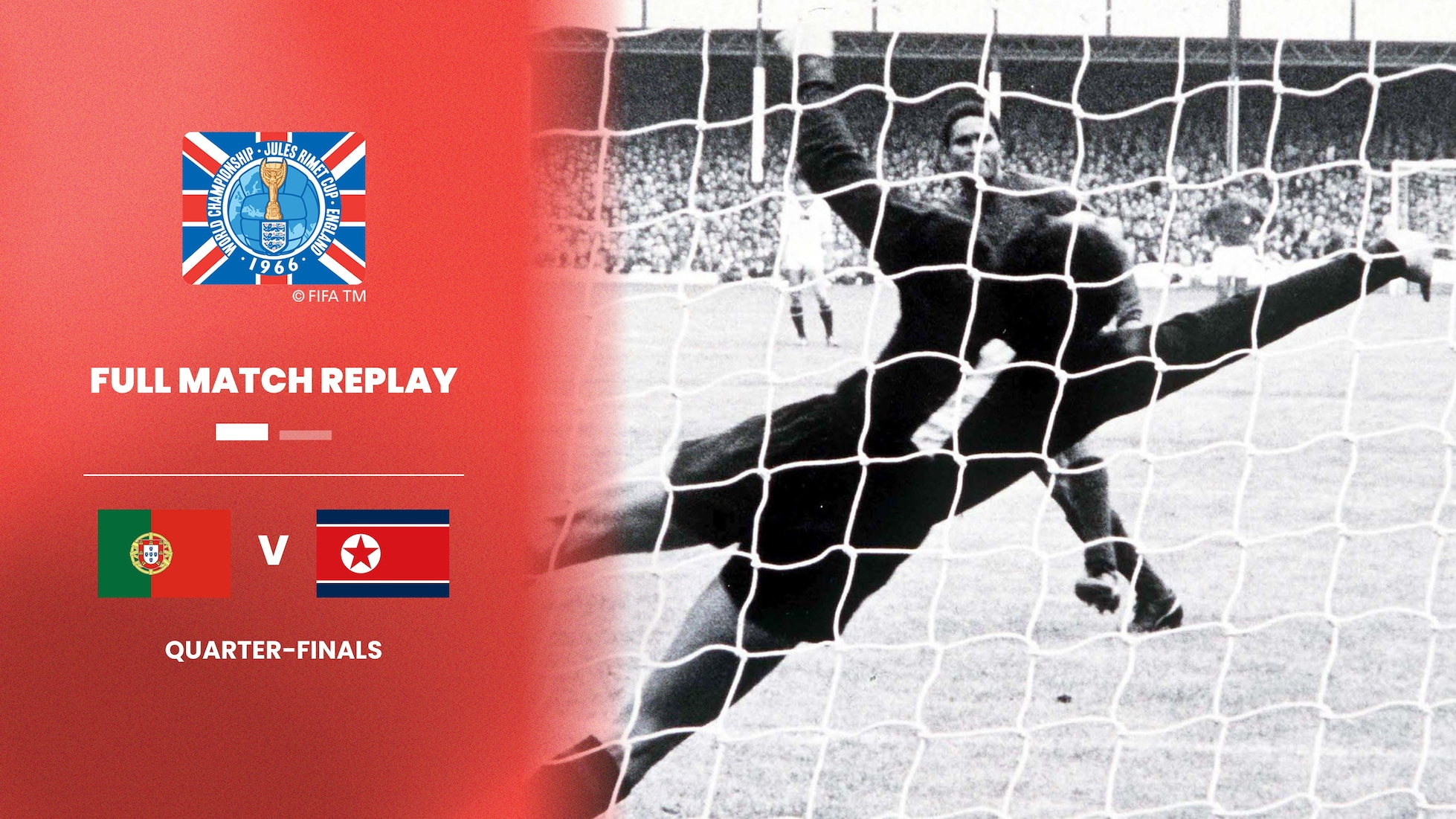 Portugal - Korea DVR | Viertelfinale | FIFA Fussball-Weltmeisterschaft England 1966™ | Spiel in voller Länge