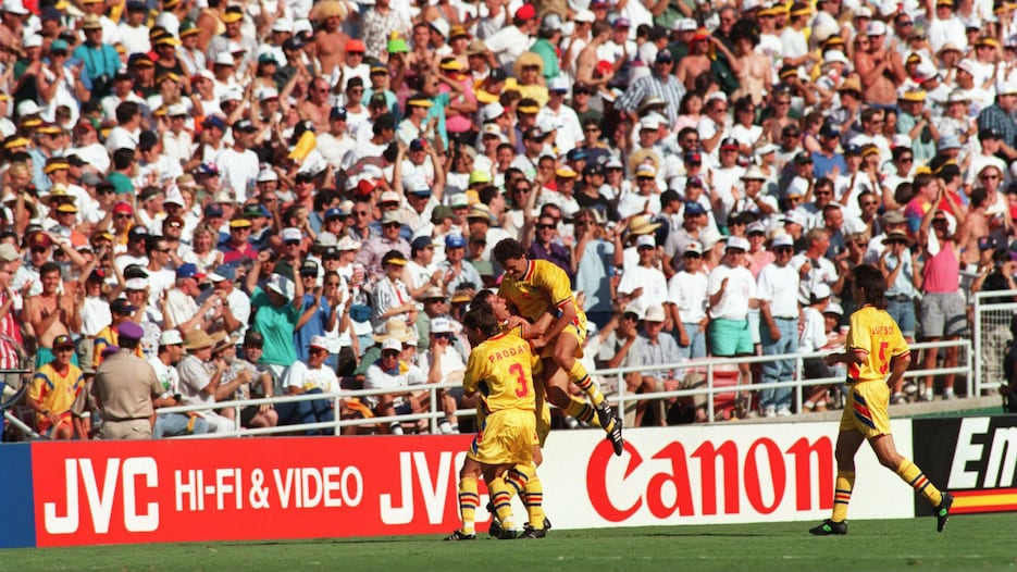 Das Tor von Florin Răducioiu 15' | Kolumbien - Rumänien | FIFA Fussball-Weltmeisterschaft USA 1994™