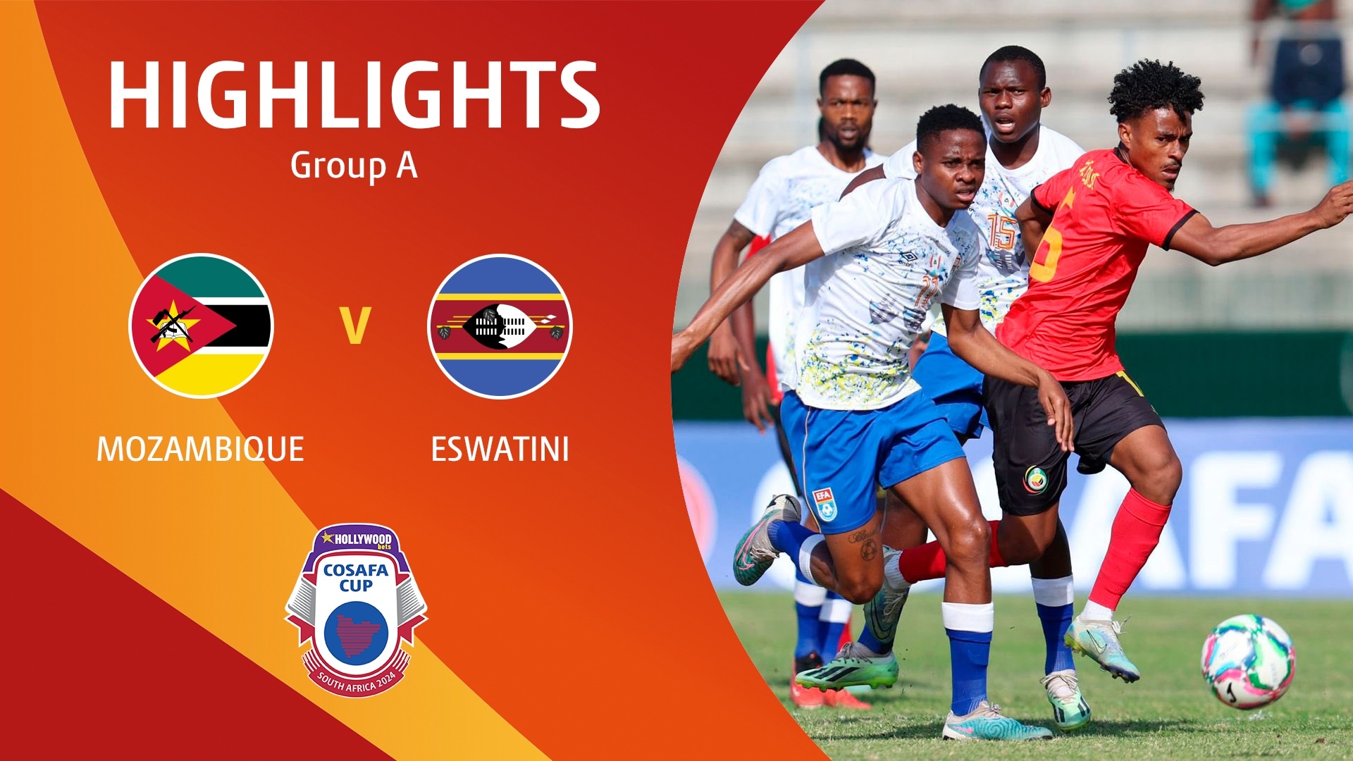 Mozambique v Eswatini | Group A | HOLLYWOODBETS COSAFA Cup 2024 | Highlights