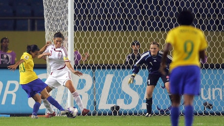 Il gol di Pretinha al 90+1' | Brasile - Danimarca | Coppa del Mondo Femminile FIFA, Cina 2007
