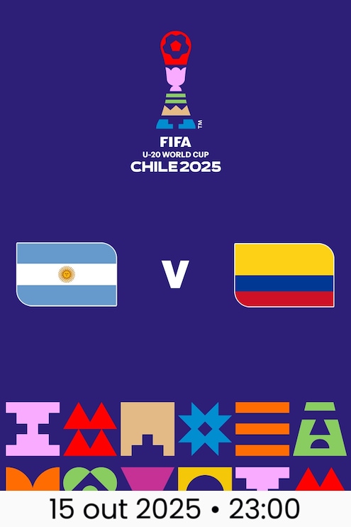 Argentina x Colômbia | Semifinais | Copa do Mundo Sub-20 da FIFA Chile 2025™
