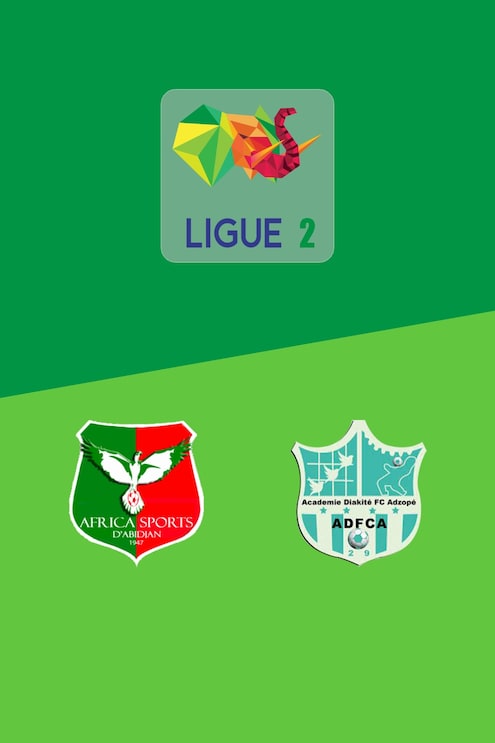  Africa Sports vs Académie Diakité FC d'Adzopé | Ligue 2 2024/25| Partido completo