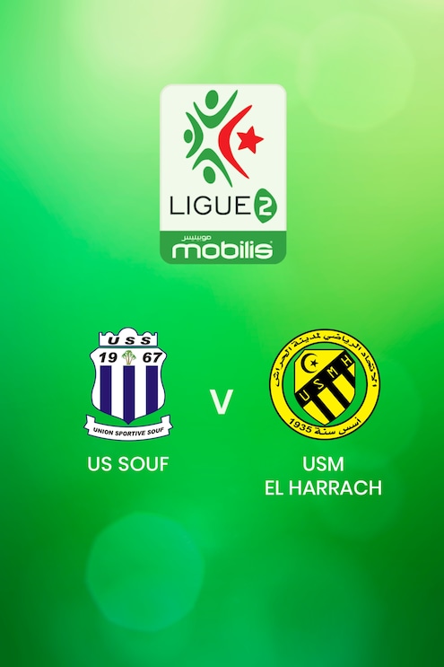 US Souf - USM El Harrach | Ligue 2 2024/2025 | Algerien | Spiel in voller Länge