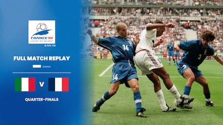Itália x França | Quartas de final | Copa do Mundo da FIFA França 1998™ | Jogo completo