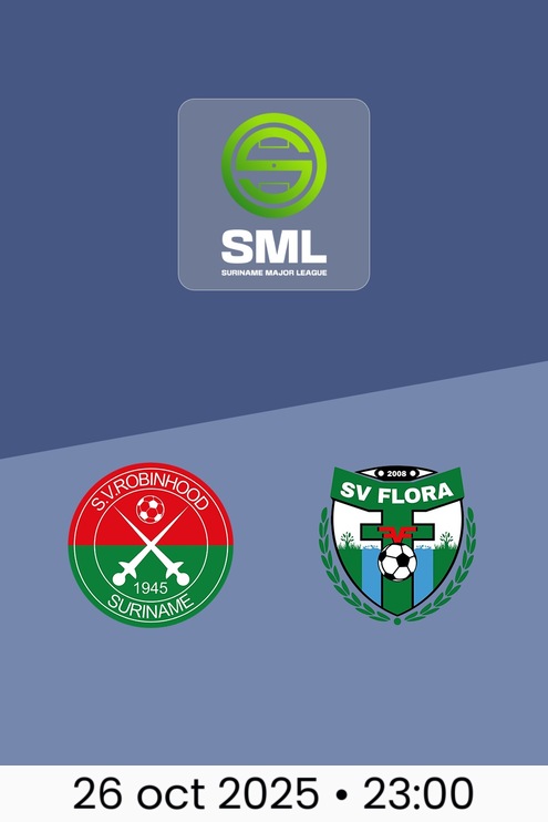 Robinhood vs Flora | Suriname Major League 2025/26
