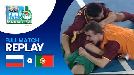 Rússia x Portugal | Disputa do 3º lugar | Campeonato Mundial de Futsal da FIFA Guatemala 2000™ | Jogo completo