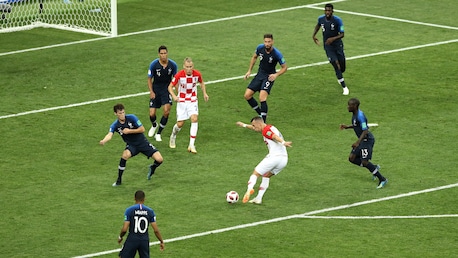 Ivan Perisic marca aos 28' | França x Croácia | Copa do Mundo FIFA de 2018, na Rússia