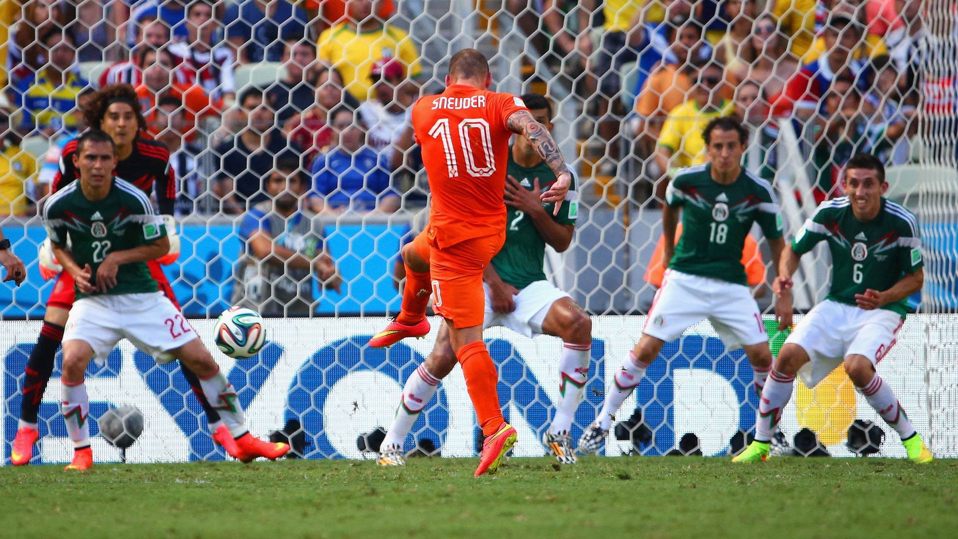 Gol de Wesley Sneijder 87' | Países Bajos vs México | Copa Mundial de la FIFA Brasil 2014™