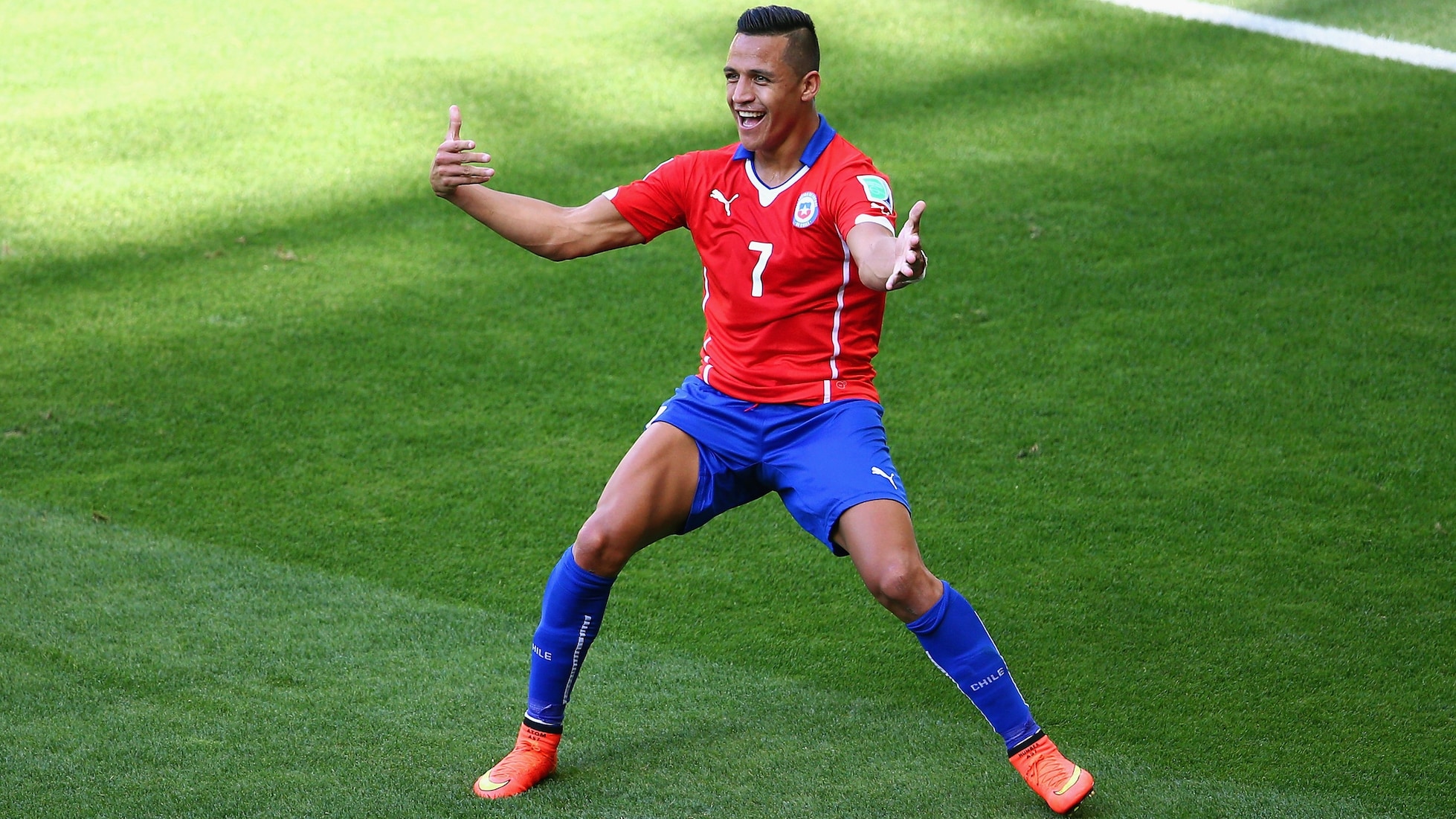 Alexis Sanchez Goal 31' | Brazil v Chile | 2014 FIFA World Cup Brazil™
