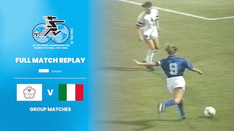 Chinese Taipei v Italy | Group C | FIFA Women's World Cup China PR 1991™ | Full Match Replay