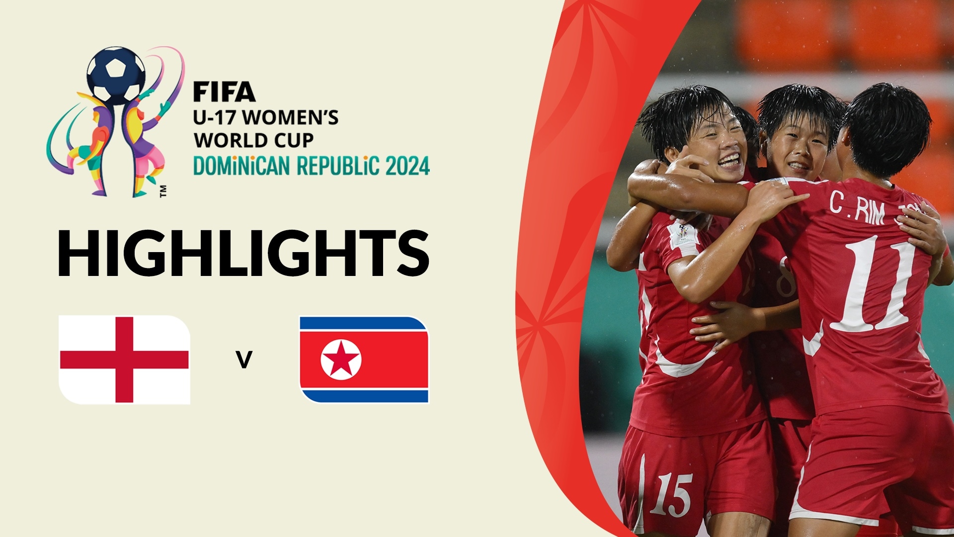 England - Korea DVR | Gruppe C | FIFA U-17-Frauen-Weltmeisterschaft Dominikanische Republik 2024™ | Highlights