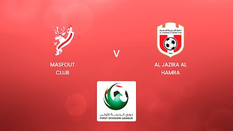 Masfout Club x Al Jazira Al Hamra | UAE First Division League | Jogo completo