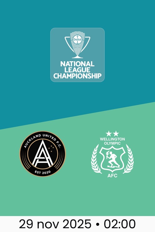 Auckland United vs Wellington Olympic | Campeonato de la Liga Nacional 2025
