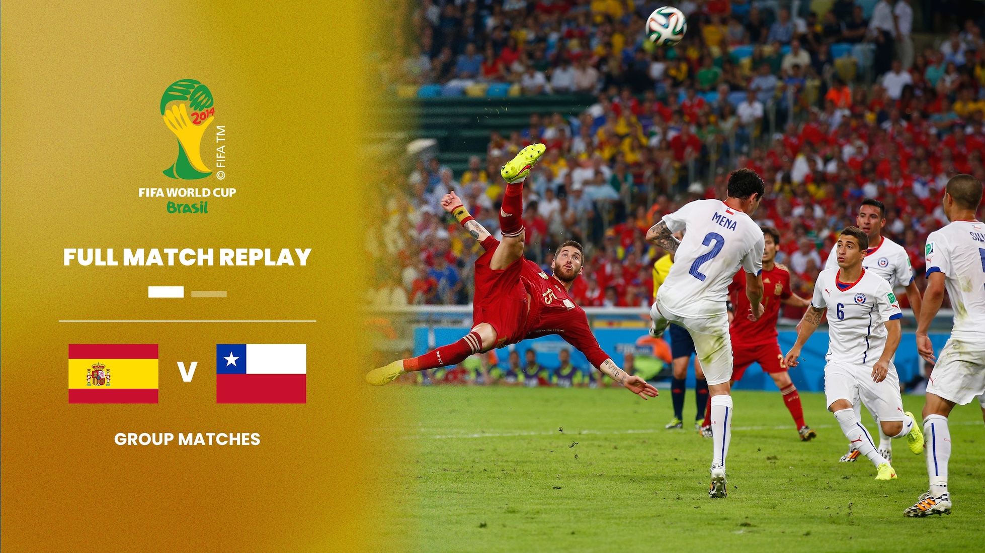 España vs Chile | Grupo B | Copa Mundial de la FIFA Brasil 2014™ | Partido Completo