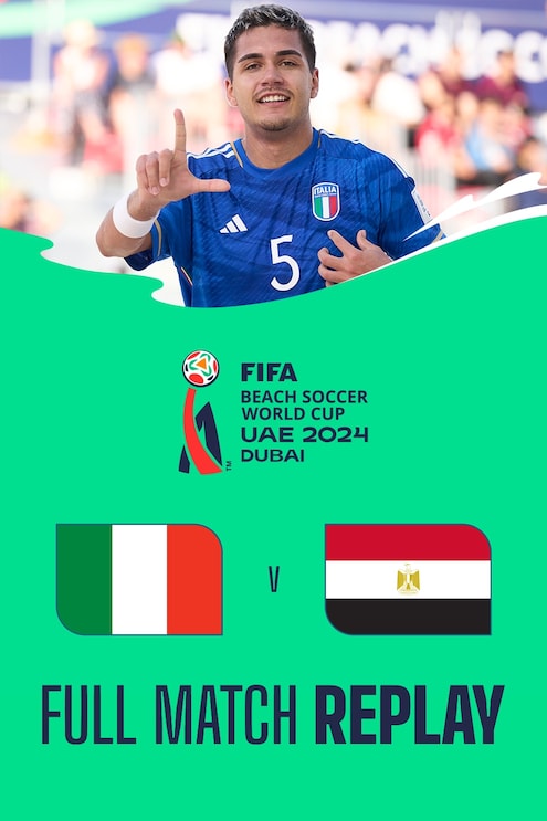 Italy v Egypt | Group A | FIFA Beach Soccer World Cup UAE 2024 Dubai™ Full Match Replay