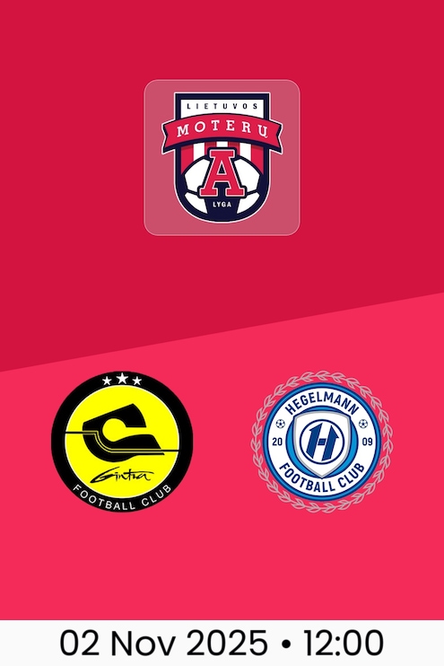 FK Gintra v Hegelmann | Women's A league 2025