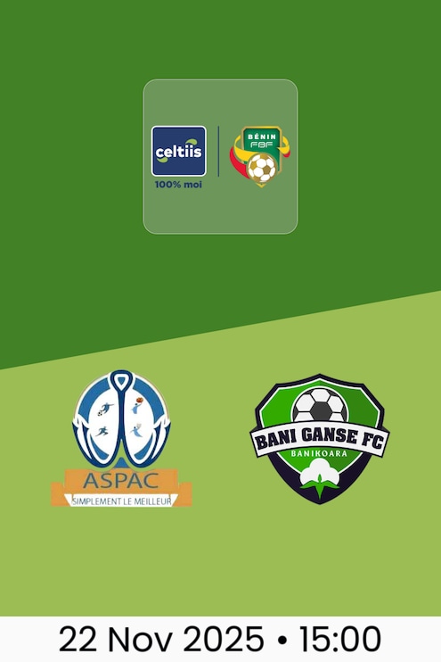ASPAC FC v Bani Ganse FC | Ligue 1 2025