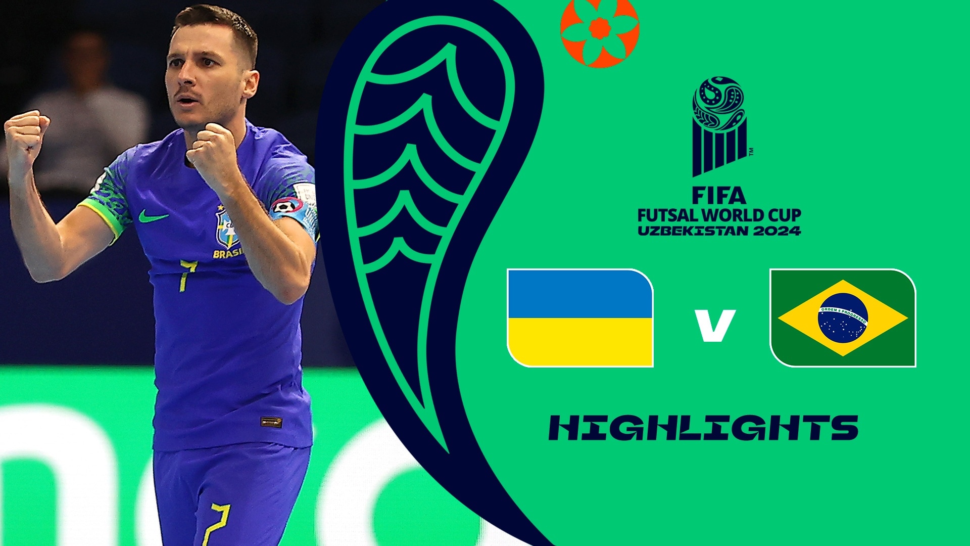 Ukraine v Brazil | Semi-finals | FIFA Futsal World Cup Uzbekistan 2024™ | Highlights