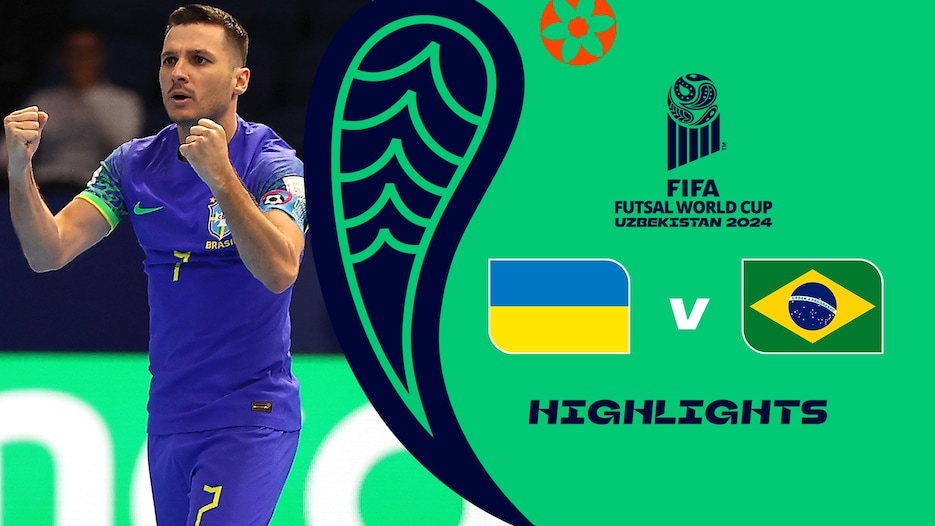 Ukraine v Brazil | Semi-finals | FIFA Futsal World Cup Uzbekistan 2024™ | Highlights