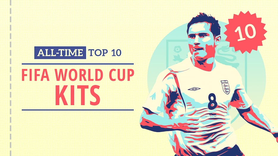 FIFA World Cup Kits - England | All-Time Top-10s