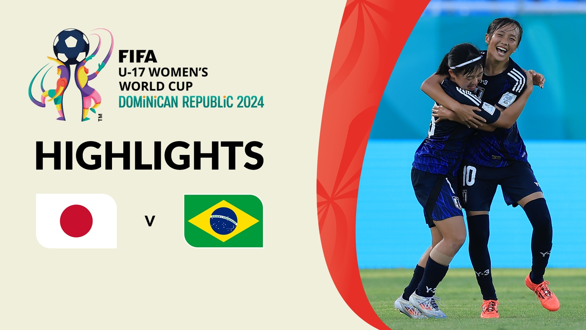 Japan v Brazil | Group D | FIFA U-17 Women's World Cup Dominican Republic 2024™ | Highlights