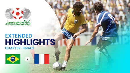 Brasil x França | Quartas de final | Copa do Mundo FIFA México 1986 | Compacto