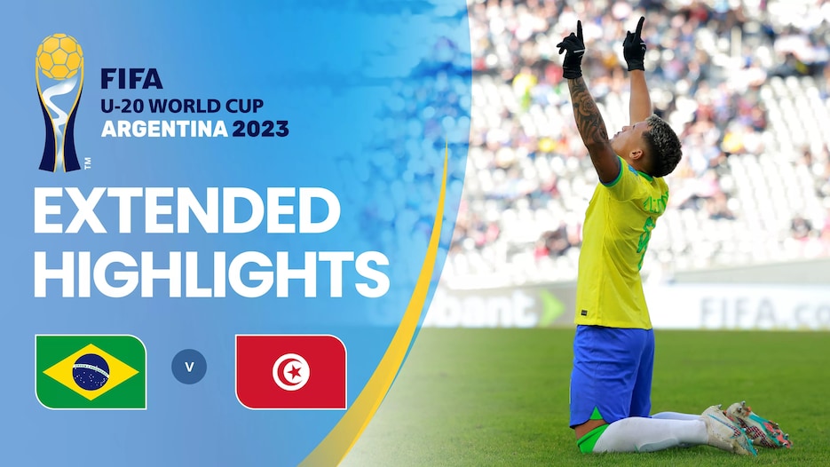 Brasil vs Túnez | Octavos de final | Copa Mundial Sub-20 de la FIFA Argentina 2023™ | Highlights Extendidos