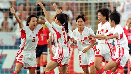 Le but de Sun Wen 3' | Norvège - RP Chine | Coupe du Monde de Football Féminin de la FIFA, Etats-Unis 99™