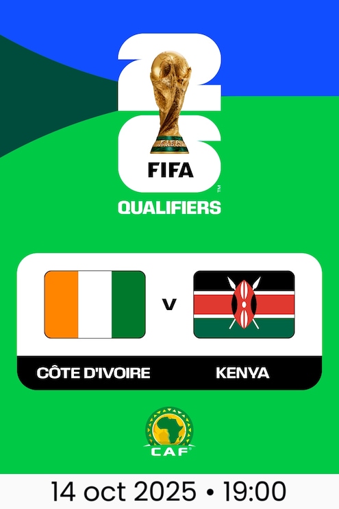 Costa de Marfil vs Kenia | Eliminatorias de la CAF a la Copa Mundial de la FIFA 26™
