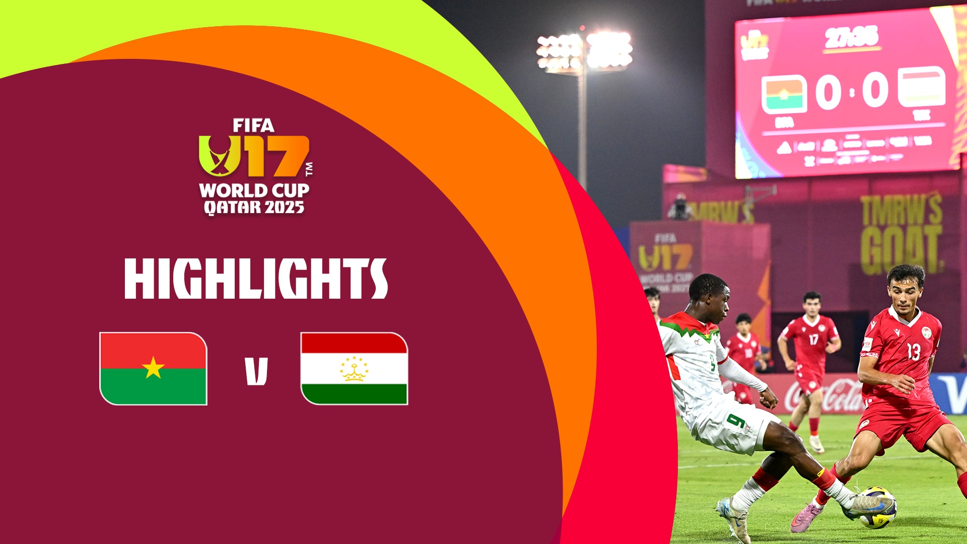 Burkina Faso - Tadschikistan | FIFA U-17-Weltmeisterschaft Katar 2025™ | Highlights