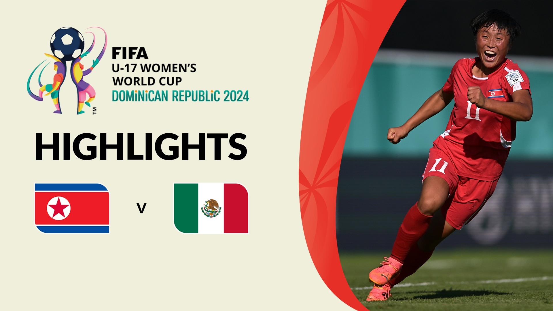 Corée du Nord - Mexique | Groupe C | Coupe du Monde Féminine U-17 de la FIFA, République dominicaine 2024™ | Résumé vidéo