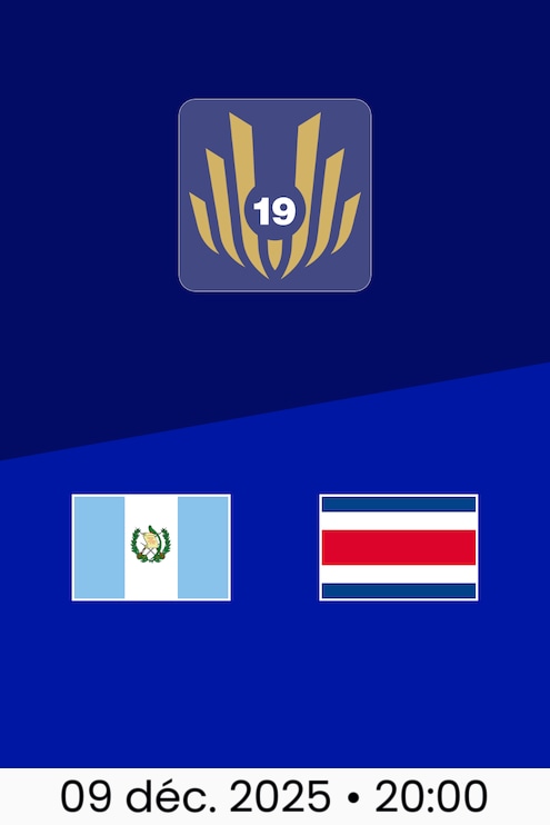 Guatemala - Costa Rica | Tournoi UNCAF FIFA Forward U-19 2025