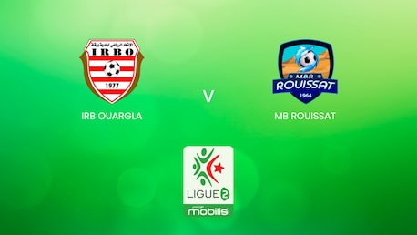 IRB Ouargla - MB Rouissat | Ligue 2 2024/25 | Algerien | Spiell in voller Länge