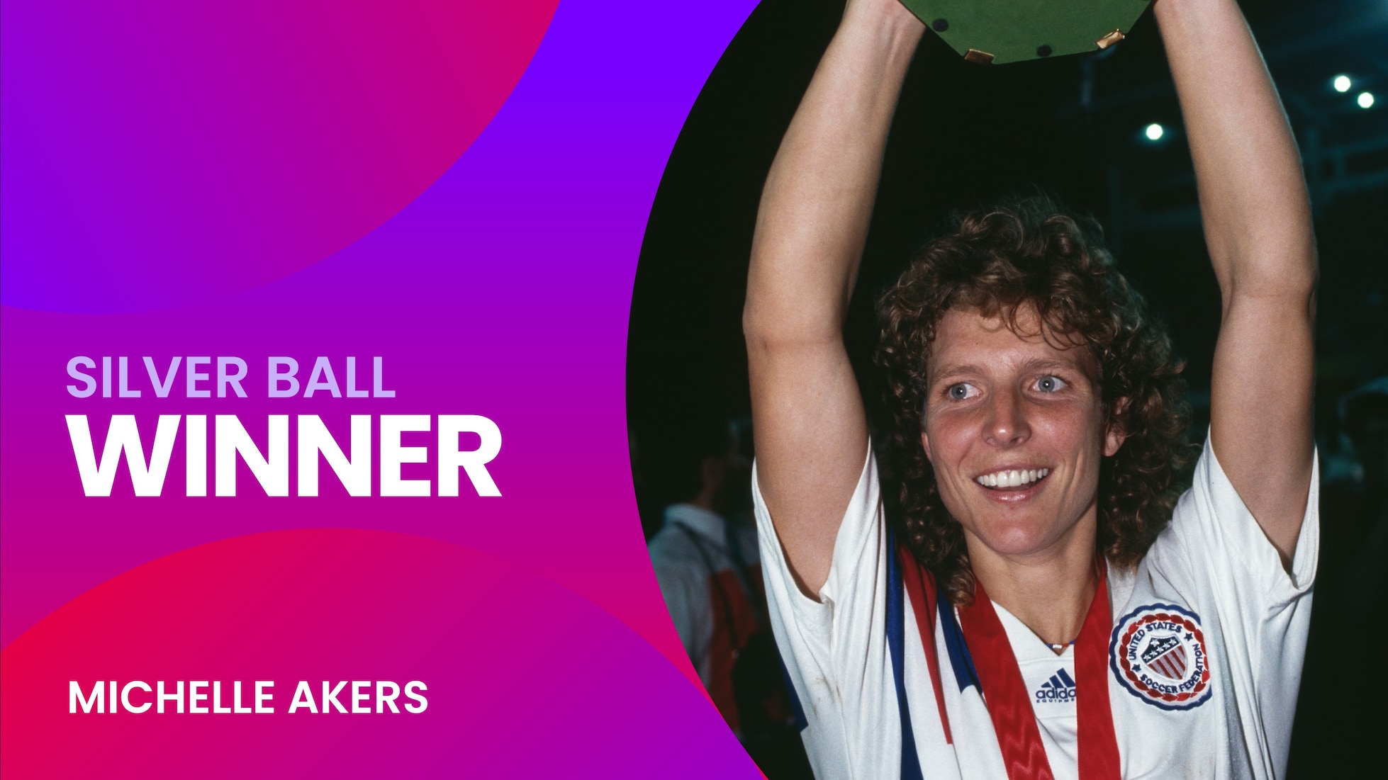 Michelle Akers | Silberner Ball | FIFA Frauenfussball-Weltmeisterschaft China VR 1991™