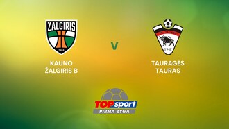 Kauno Žalgiris B v Tauragės Tauras | TOPsport Pirma lyga | Full Match Replay