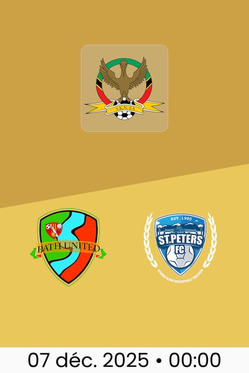 Bath United - St. Peters FC | SKNFA Premier League 2025/26