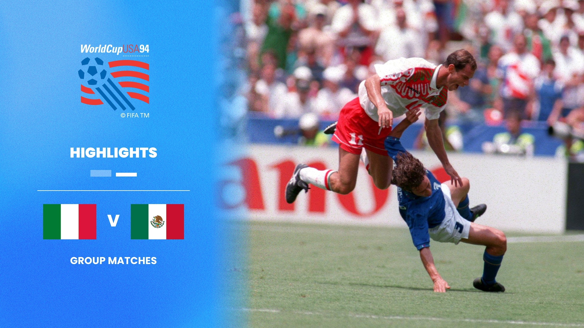 Italie - Mexique | Groupe E | Coupe du Monde de la FIFA, États-Unis 1994™ | Résumé vidéo