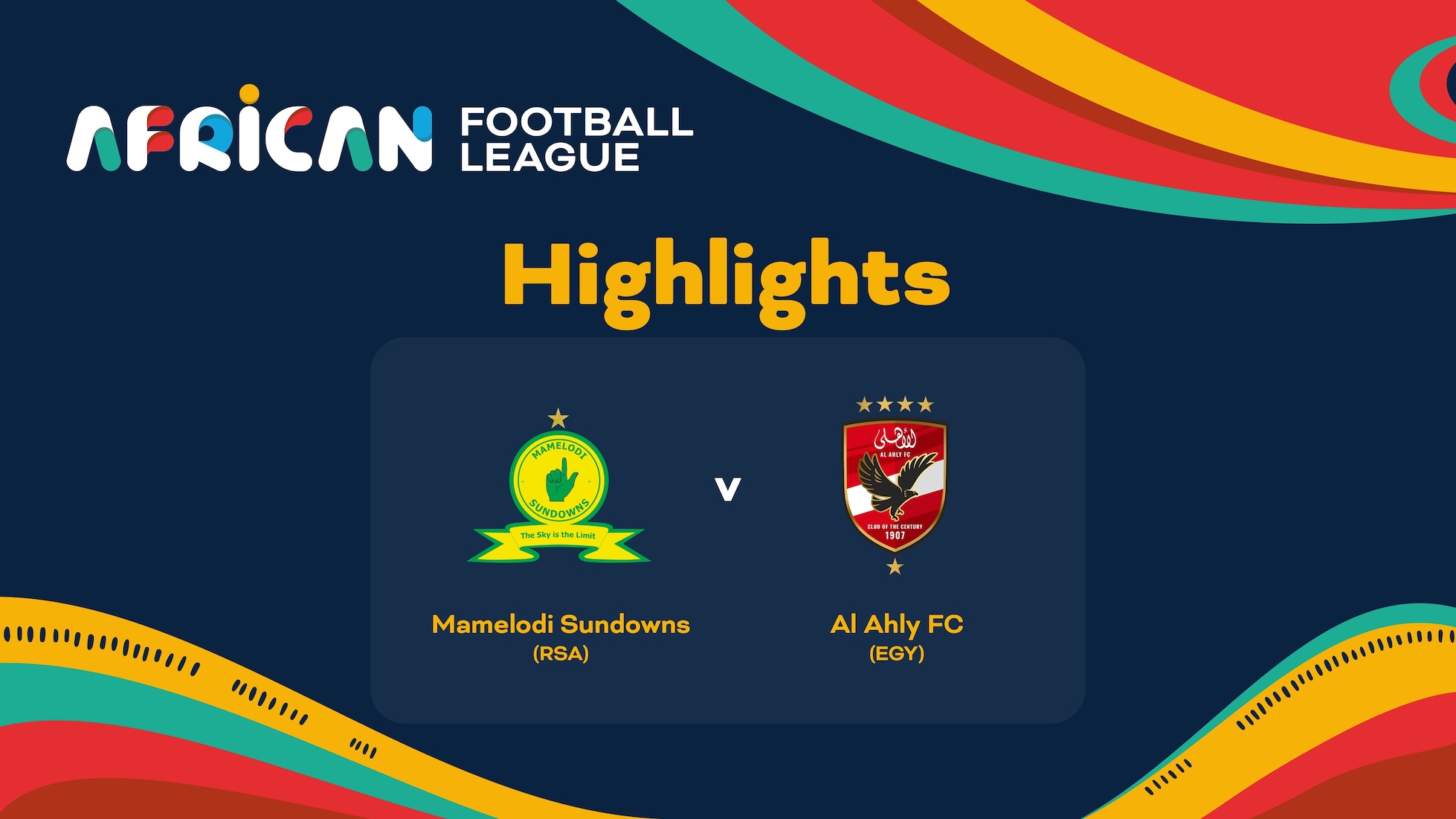 Mamelodi Sundowns - Al Ahly FC | Halbfinale | African Football League | Highlights