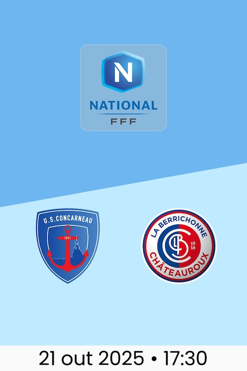 Concarneau x Châteauroux | Campeonato Nacional 2025/2026