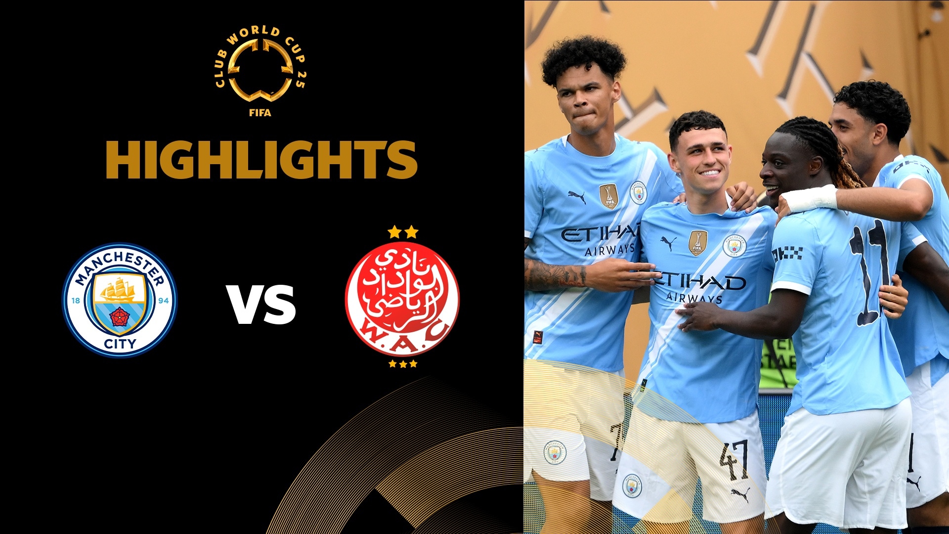 Manchester City  x Wydad AC | Grupo G | FIFA Club World Cup 2025™ | Melhores momentos