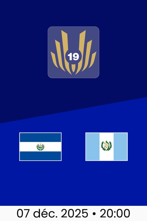 Salvador - Guatemala | Tournoi UNCAF FIFA Forward U-19 2025