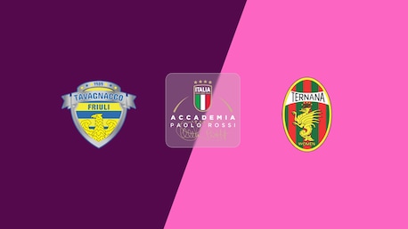 Tavagnacco Fútbol Femenino vs Ternana Women | Memorial Paolo Rossi 2025 – Femenino Sub-17 | Partido completo