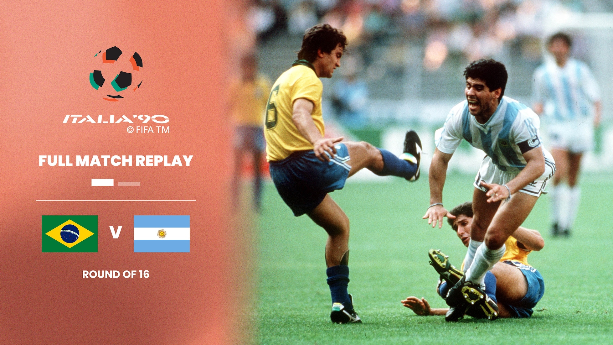 Brésil - Argentine | Huitièmes de finale | Coupe du Monde de la FIFA, Italie 1990™ | Match complet