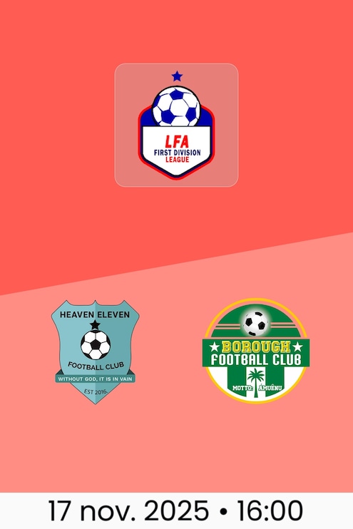 Heaven Eleven - Borough FC | LFA First Division League 2025/26