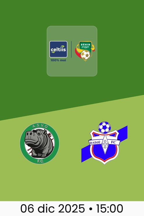 ASVO FC - Dadjè FC | Ligue 1 2025