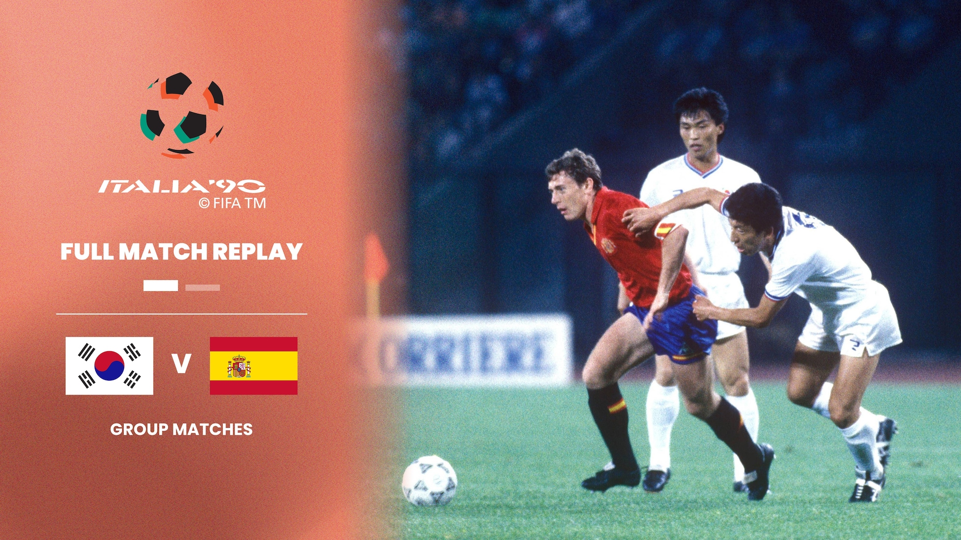 República da Coreia x Espanha | Grupo E | Copa do Mundo da FIFA Itália 1990 | Jogo completo