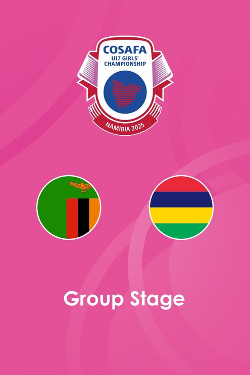 Zambia vs Mauricio | Fase de grupos | COSAFA U-17 Girls' Championship 2025 | Partido completo
